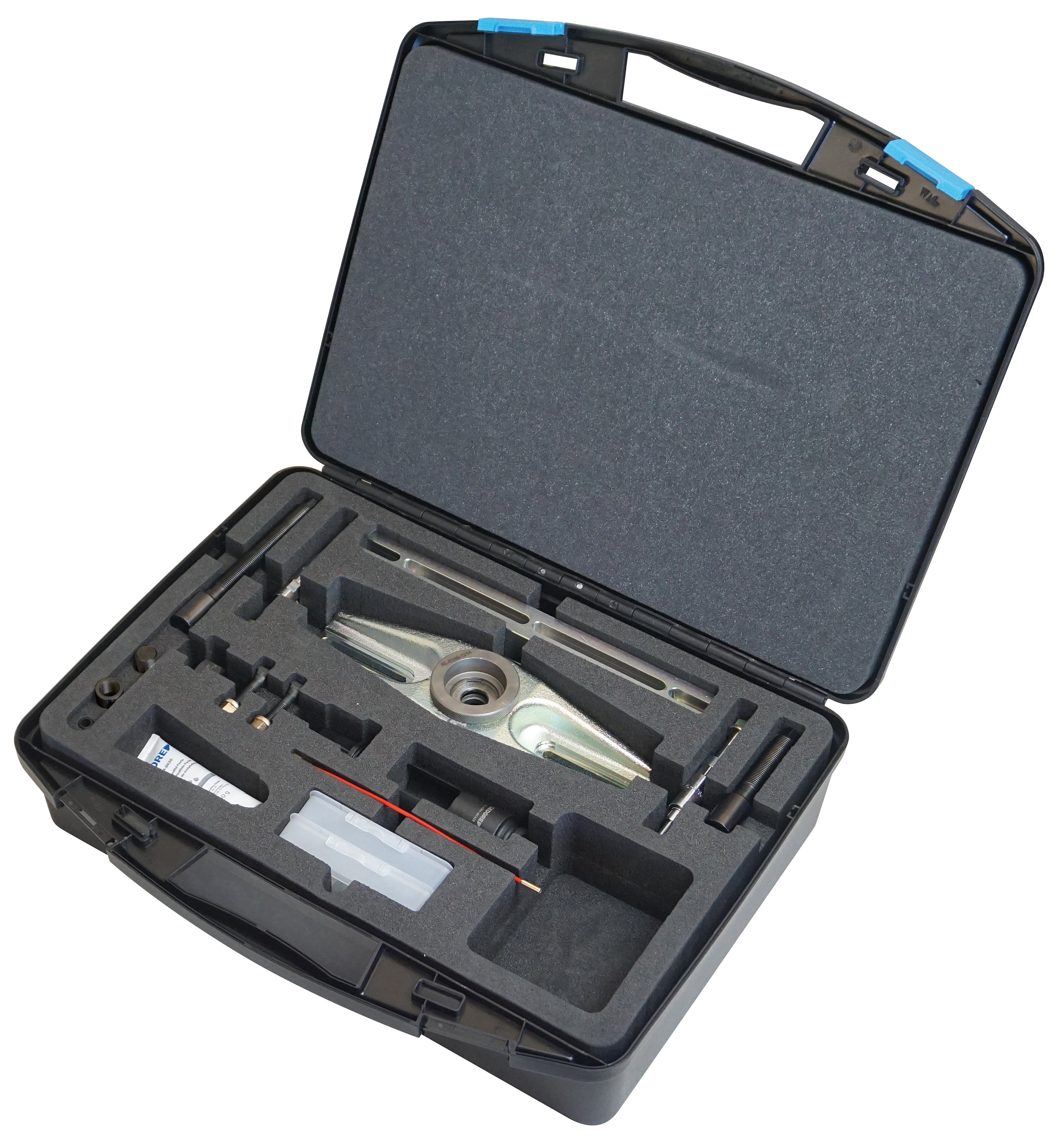 Gedore injector puller kit - universal application view of kit sitting in open case