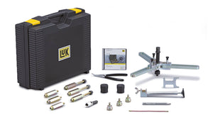 LUK 2CT Basic tool kit with case sitting beside full contents